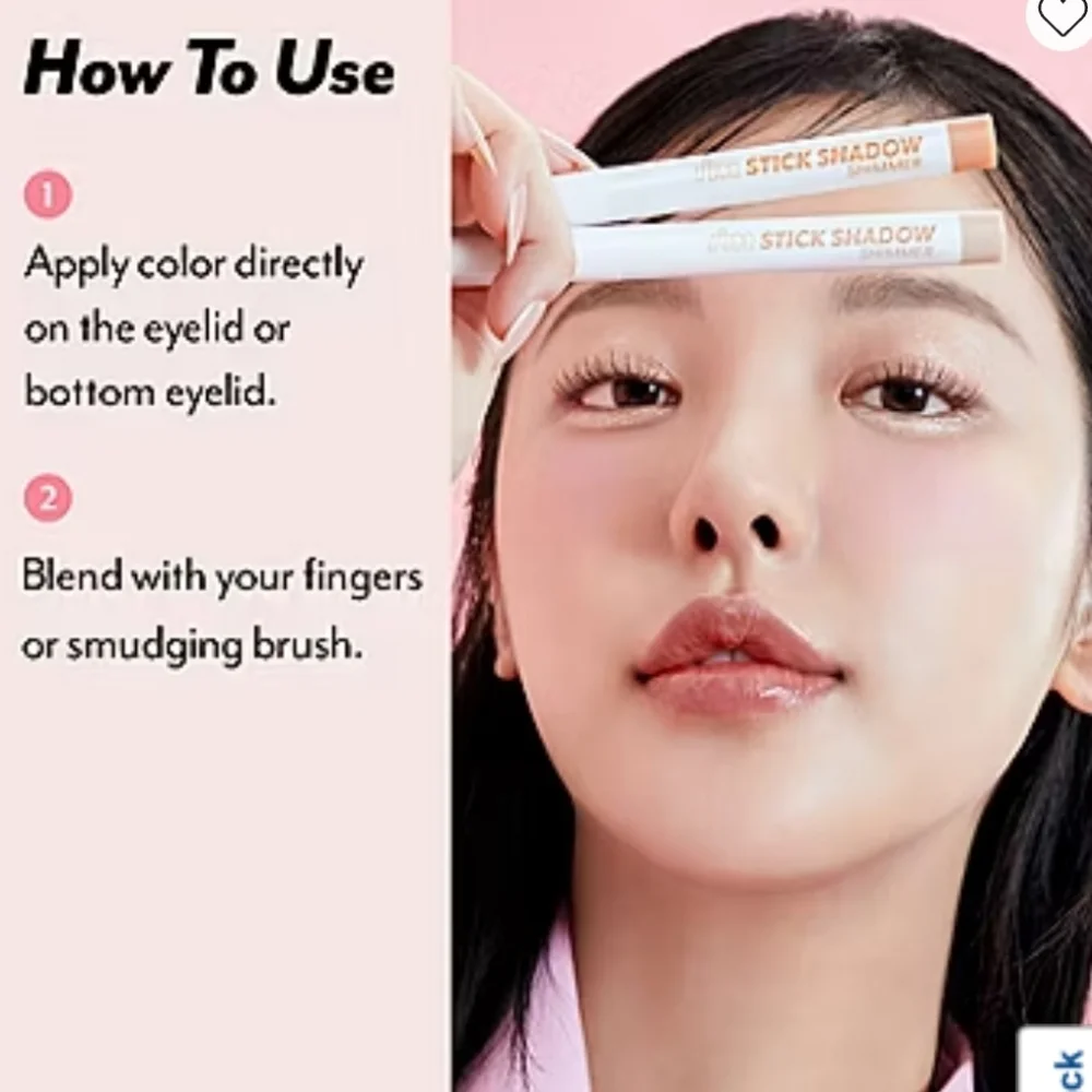 💟 New I'm Meme I'm Stick Shadow Shimmer 002 Peach Coronet